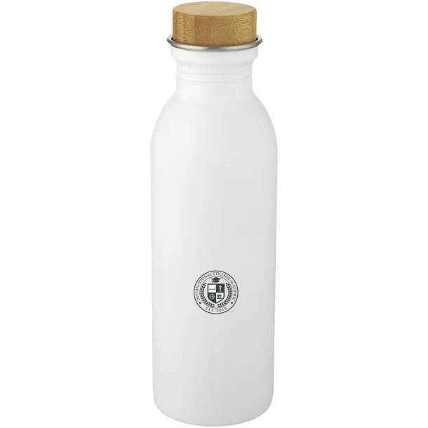 Kalix 650 ml stainless steel sport bottle - Unbranded White