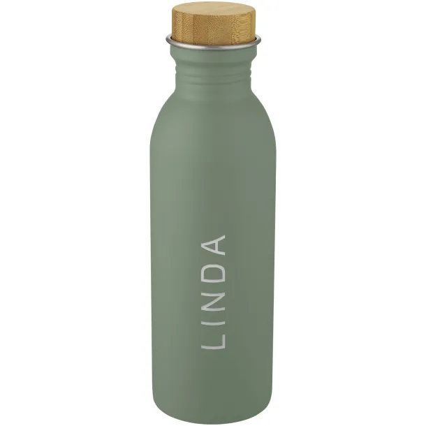 Kalix 650 ml stainless steel sport bottle - Unbranded Heather green