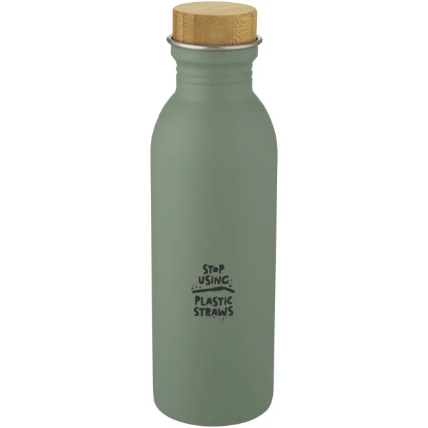 Kalix 650 ml stainless steel sport bottle - Unbranded Heather green