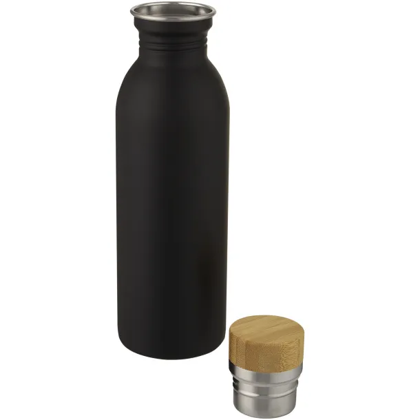 Kalix 650 ml stainless steel sport bottle Solid black