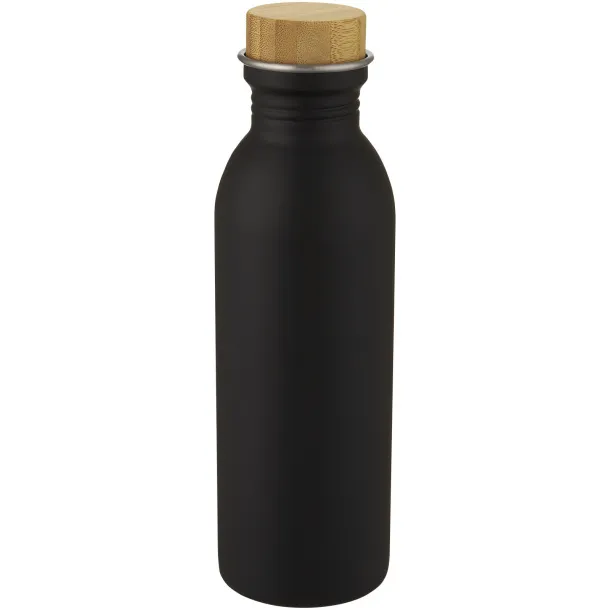 Kalix 650 ml stainless steel sport bottle Solid black