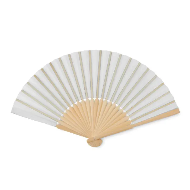 FANNY PAPER Manual hand fan White