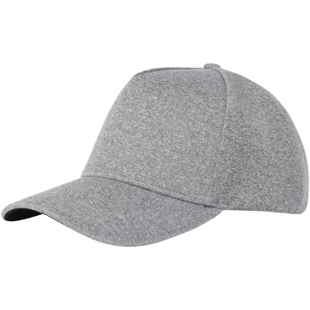 Manu 5 panel stretch cap - Elevate Life Heather grey