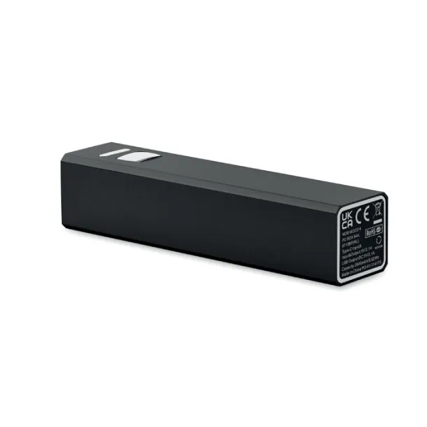 POWERALUC Prijenosna baterija, 2 600 mAh Crna