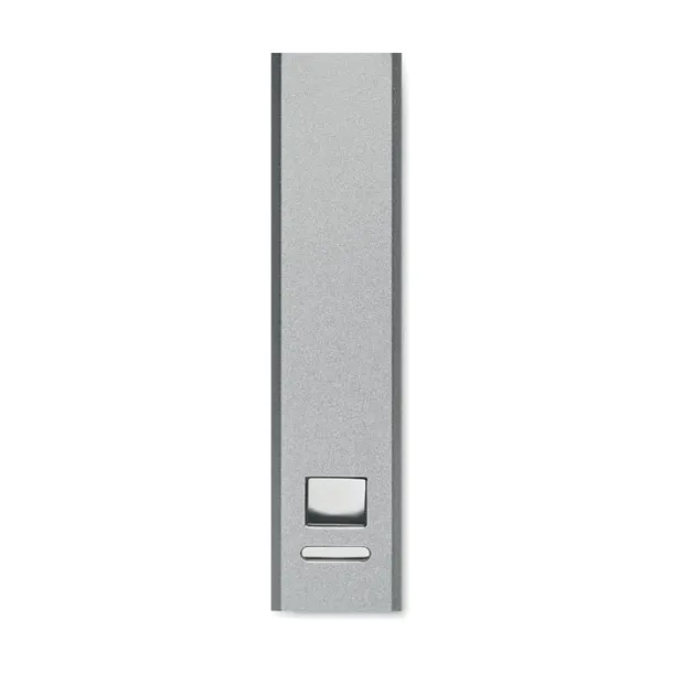 POWERALUC Prijenosna baterija, 2 600 mAh Mat srebrna