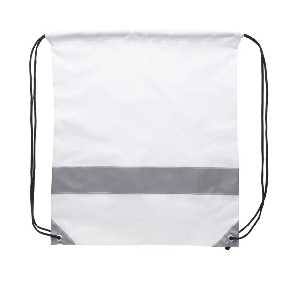 CreaDraw Reflect custom reflective drawstring bag Silver White