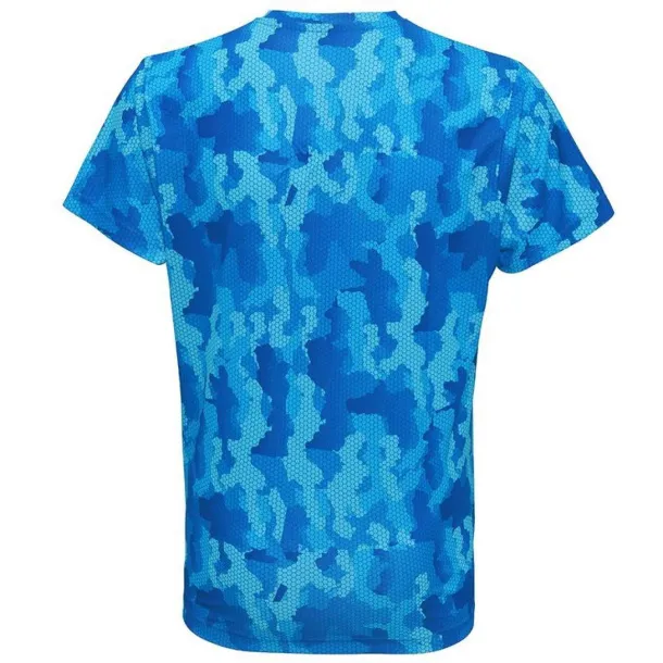  Majica kratkih rukava kamuflažnog stila - TriDri Camo Sapphire #6BC9F9