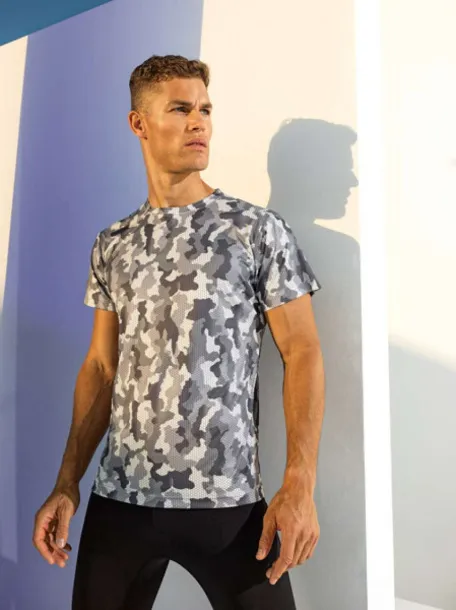  Majica kratkih rukava kamuflažnog stila - TriDri Camo Hot Pink #E42F82