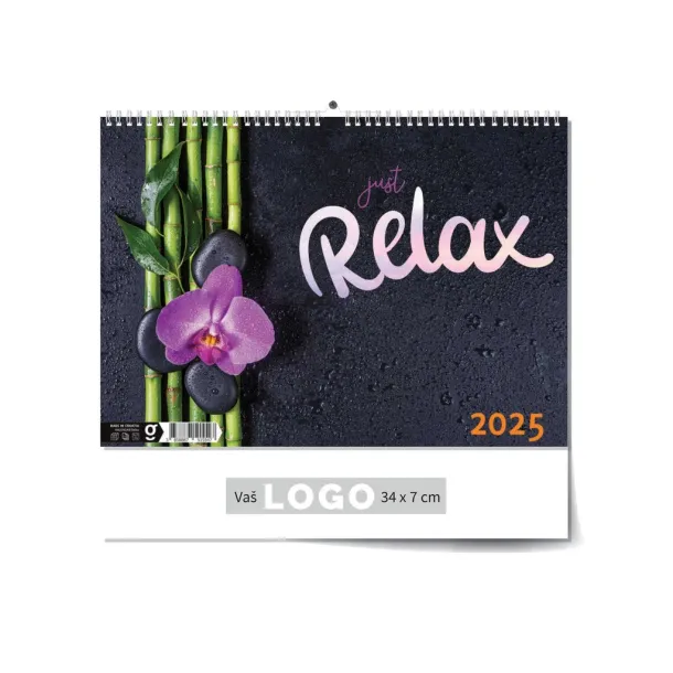  "JUST RELAX" color calendar Color