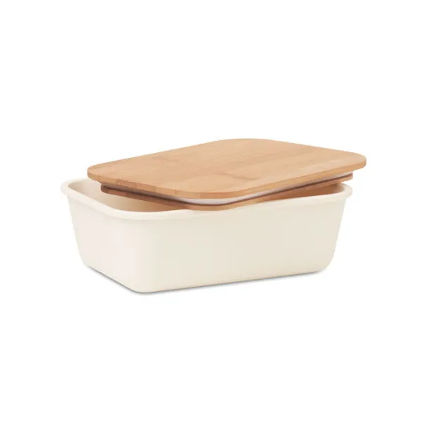 THRUSDAY Lunch box with bamboo lid Beige