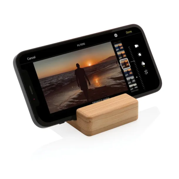  Bamboo phone stand - XD Collection Brown 