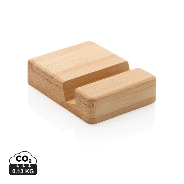  Bamboo phone stand - XD Collection Brown 