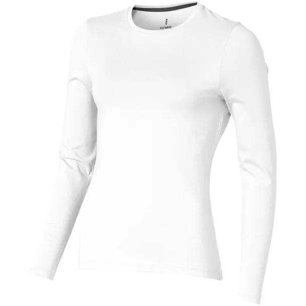 Ponoka long sleeve women's GOTS organic t-shirt - Elevate NXT White