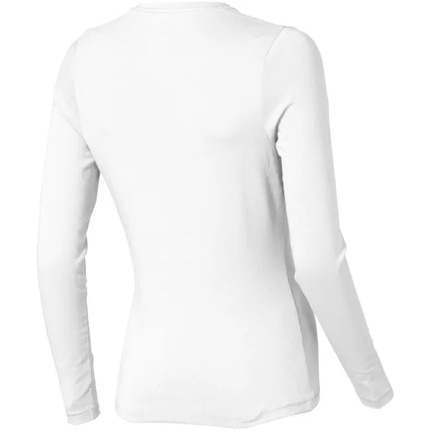 Ponoka long sleeve women's GOTS organic t-shirt - Elevate NXT White