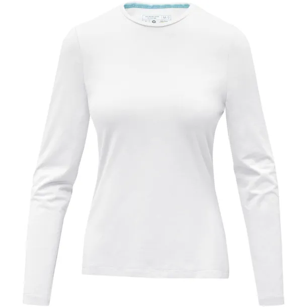 Ponoka long sleeve women's GOTS organic t-shirt - Elevate NXT White