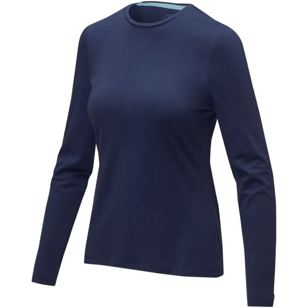 Ponoka long sleeve women's GOTS organic t-shirt - Elevate NXT Navy Blue