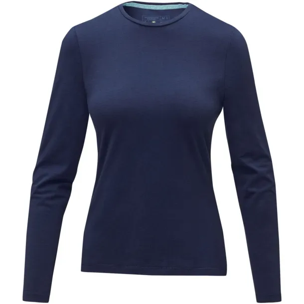 Ponoka long sleeve women's GOTS organic t-shirt - Elevate NXT Navy Blue