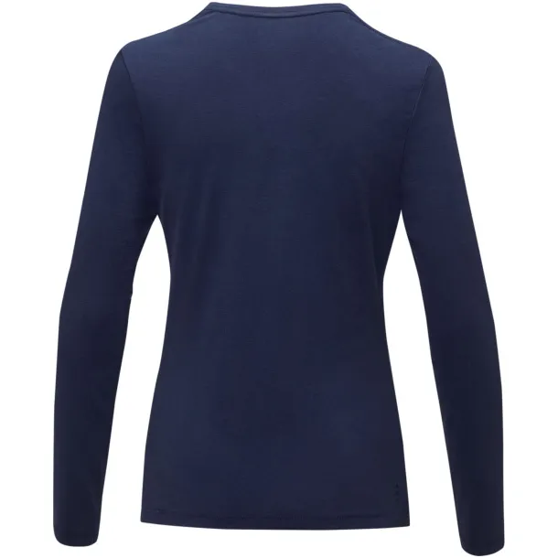 Ponoka long sleeve women's GOTS organic t-shirt - Elevate NXT Navy Blue