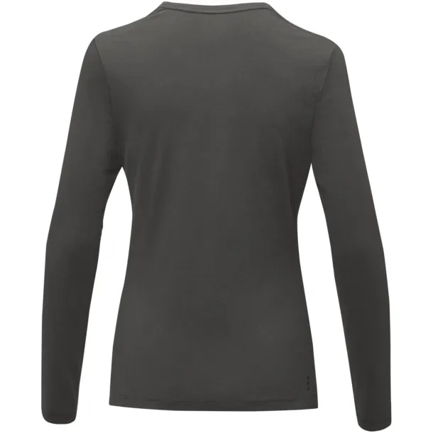 Ponoka long sleeve women's GOTS organic t-shirt - Elevate NXT Storm grey