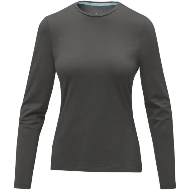 Ponoka long sleeve women's GOTS organic t-shirt - Elevate NXT Storm grey