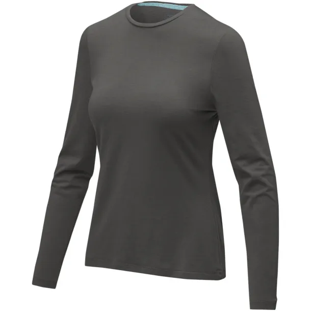 Ponoka long sleeve women's GOTS organic t-shirt - Elevate NXT Storm grey