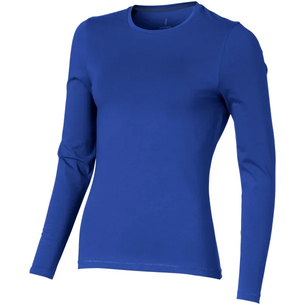 Ponoka long sleeve women's GOTS organic t-shirt - Elevate NXT Blue