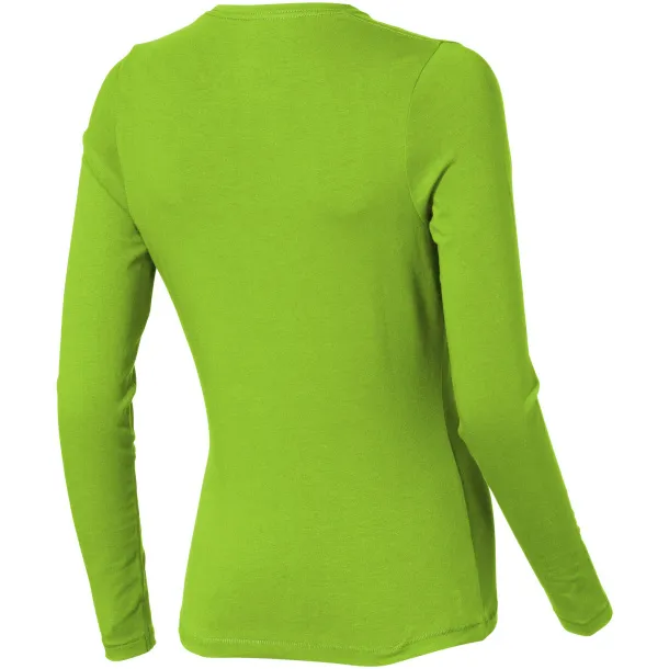 Ponoka long sleeve women's GOTS organic t-shirt - Elevate NXT Apple Green