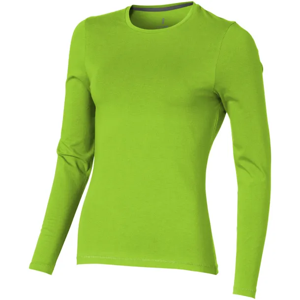 Ponoka long sleeve women's GOTS organic t-shirt - Elevate NXT Apple Green