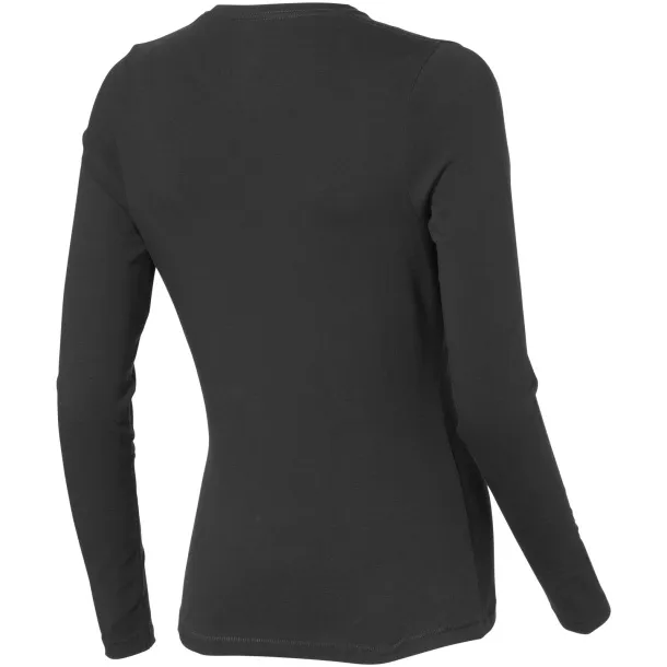 Ponoka long sleeve women's GOTS organic t-shirt - Elevate NXT Anthracite