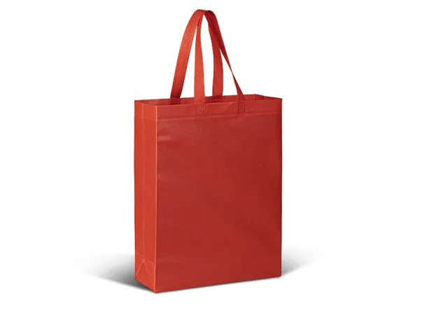 PLAZA non woven laminated shopping bag - BRUNO Red