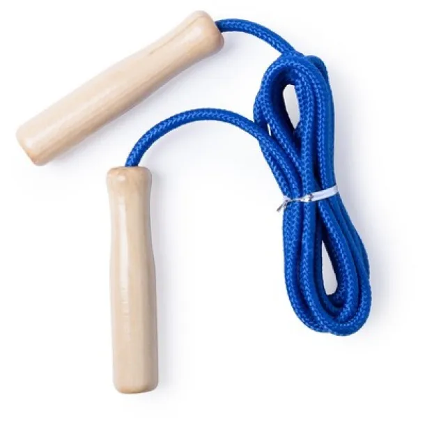  Skipping rope with wooden handles Plava