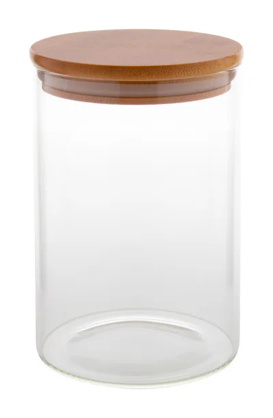 Momomi XL glass storage jar Transparent Natural