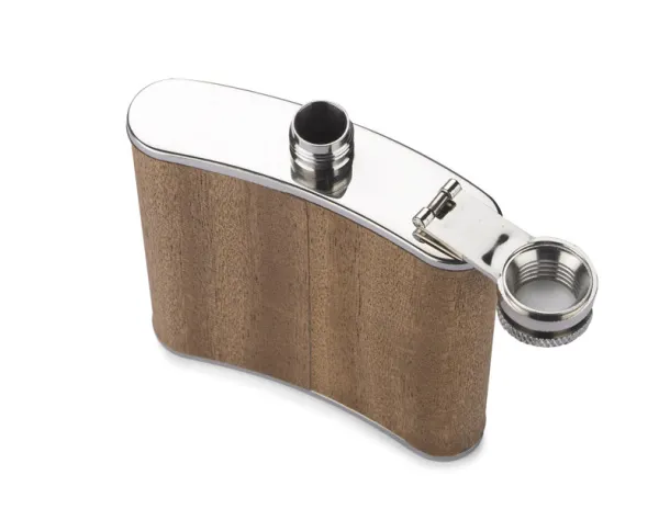 RIDLEY Hip flask  200 ml Brown