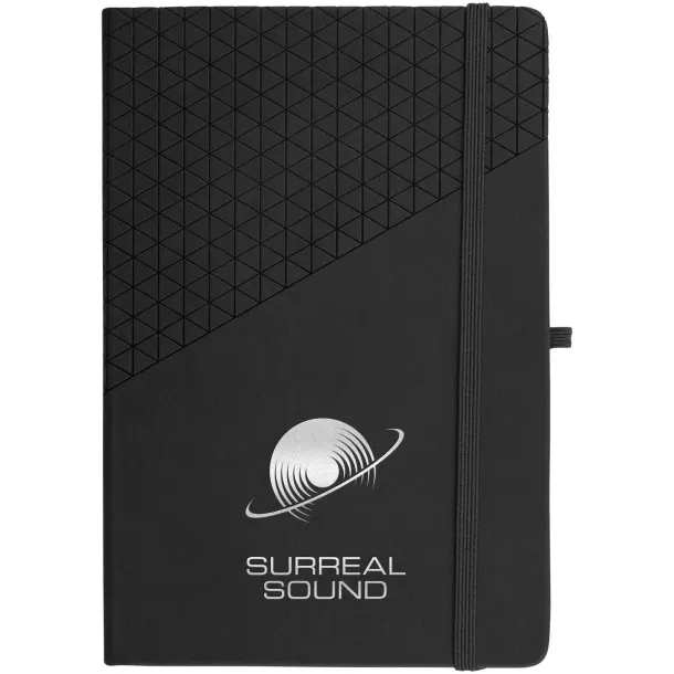 Theta A5 hard cover notebook - Marksman Solid black