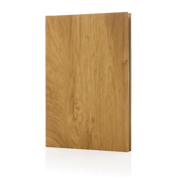  Kavana wood print A5 notebook - XD Collection brown 