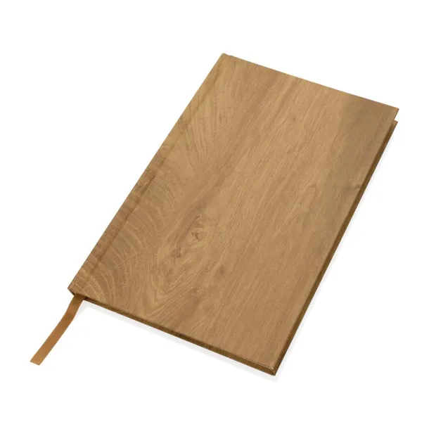  Kavana wood print A5 notebook - XD Collection brown 