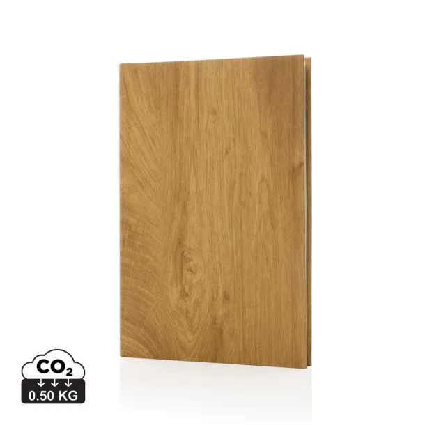  Kavana wood print A5 notebook - XD Collection brown 