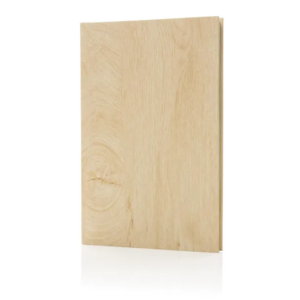  Kavana wood print A5 notebook - XD Collection brown 