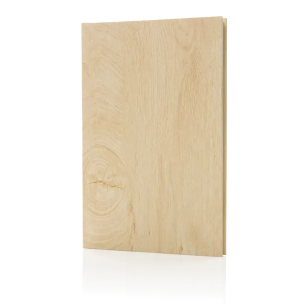  Kavana wood print A5 notebook - XD Collection brown 