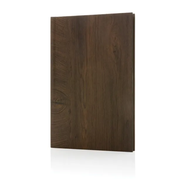  Kavana wood print A5 notebook - XD Collection brown 