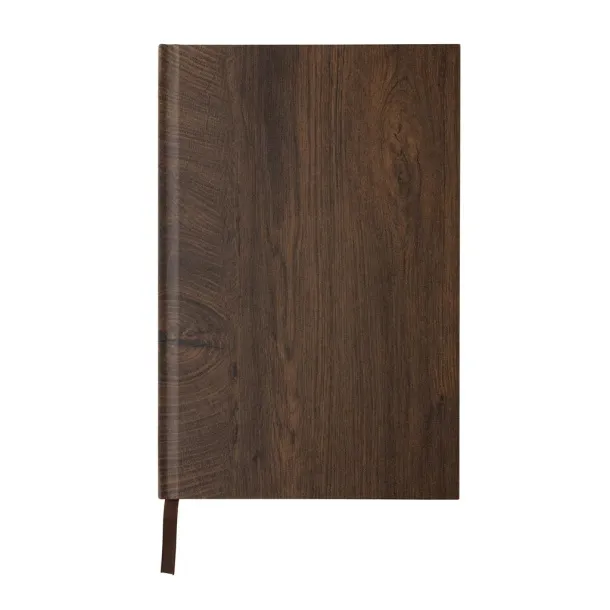  Kavana wood print A5 notebook - XD Collection brown 