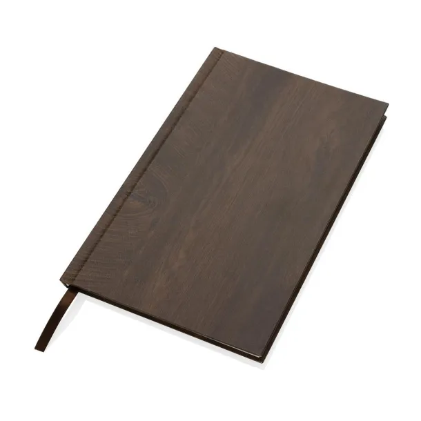  Kavana wood print A5 notebook - XD Collection dark brown