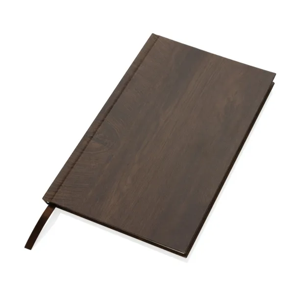  Kavana wood print A5 notebook - XD Collection dark brown