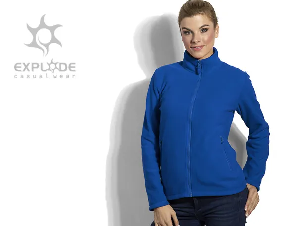 GLECHER LADY women’s polar fleece sweatshirt - EXPLODE Royal blue