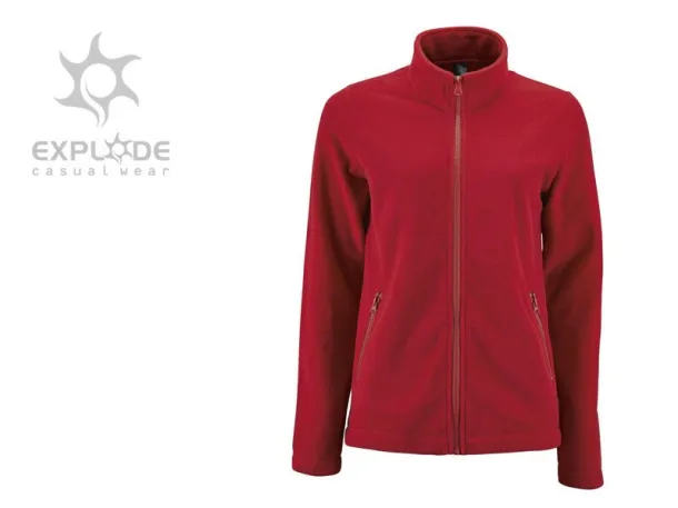 GLECHER LADY women’s polar fleece sweatshirt - EXPLODE Red