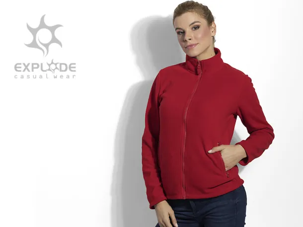 GLECHER LADY women’s polar fleece sweatshirt - EXPLODE Red