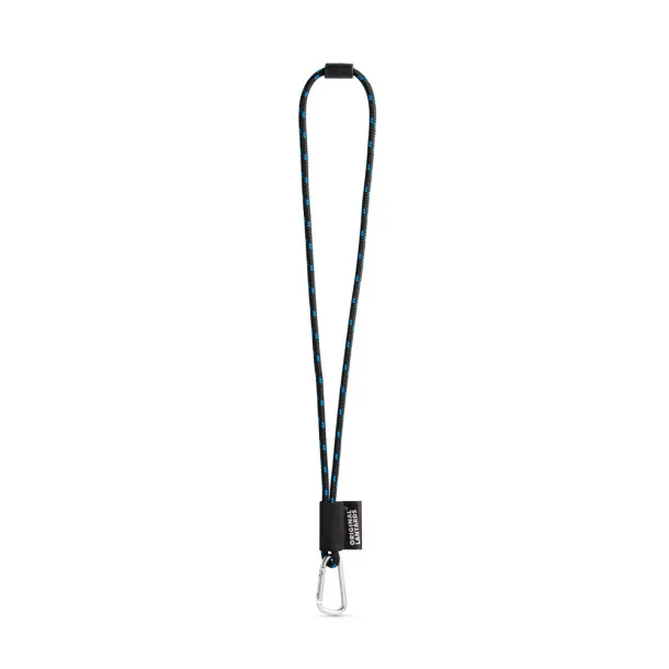  Lanyard Nautic Long Set Black Royal blue