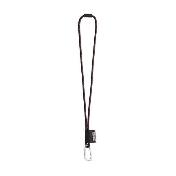  Lanyard Nautic Long Set Black Red