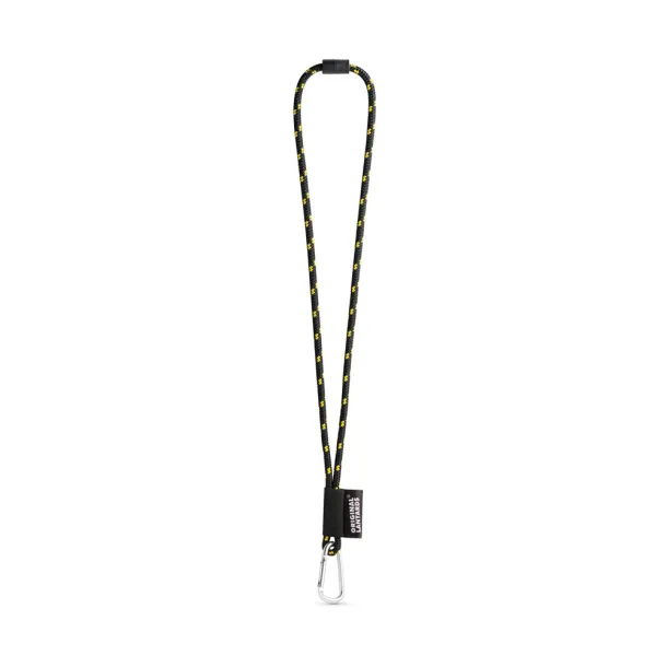  Lanyard Nautic Long Set Black Yellow