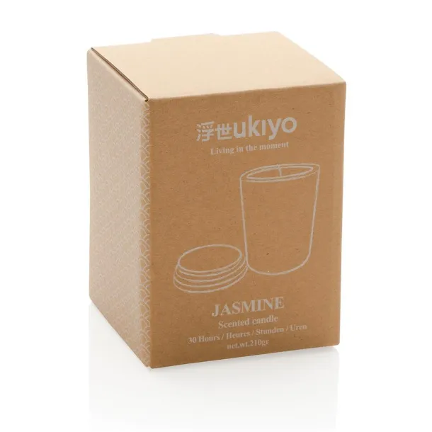  Ukiyo deluxe scented candle with bamboo lid - Ukiyo Black 